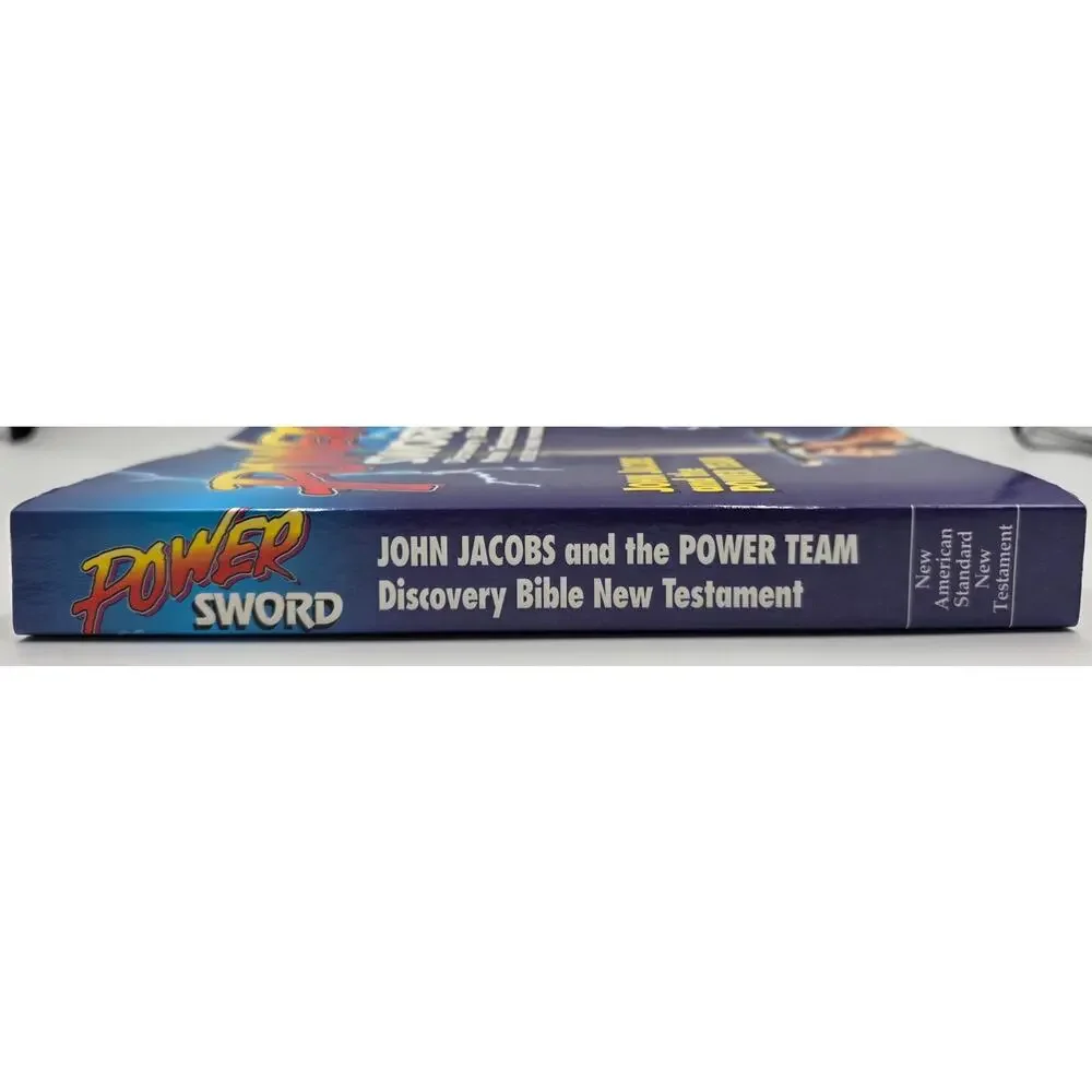 POWER SWORD - Discovery Bible New Testament J. Jacobs & Power Team 1987 ~ VG PB